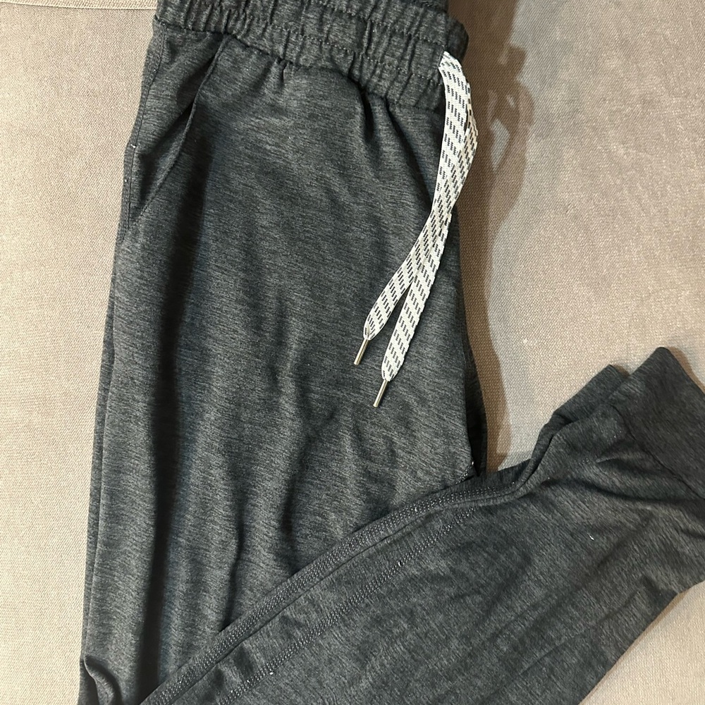 Dark Gray Jogger Pants with Drawstring